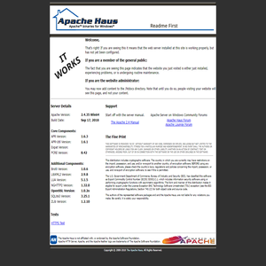Apache Haus Distribution Installation Test