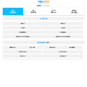 nbastat-nba数据库-nba球员数据统计网站