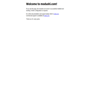 Welcome to modushi.com!