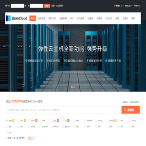 BakkCloud-专业虚拟主机域名注册服务商!稳定、安全、高速的虚拟主机！域名注册虚拟主机租用