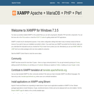 Welcome to XAMPP