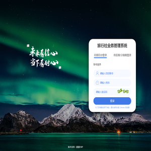 旅行社业务管理系统-登录