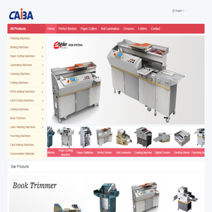 Perfect Binding Machine|Paper Cutting Machine|Roll Laminating Machine|Perfect Binder|Paper Cutter|Roll Laminator|Caiba Ltd.