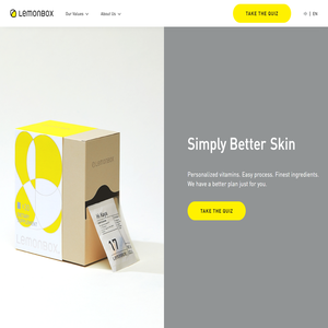 LemonBox 定制维生素 | 5分钟定制你的私人营养方案