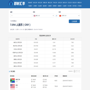 在线外币转换人民币-实时货币汇率换算器-各类汇率即时更新-即时汇率网