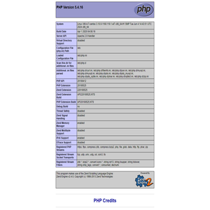 phpinfo()