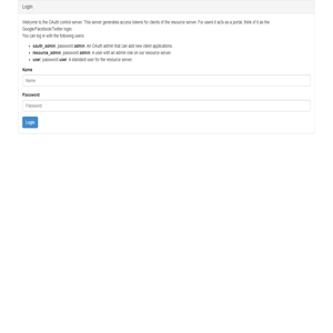 OAuth Server Login